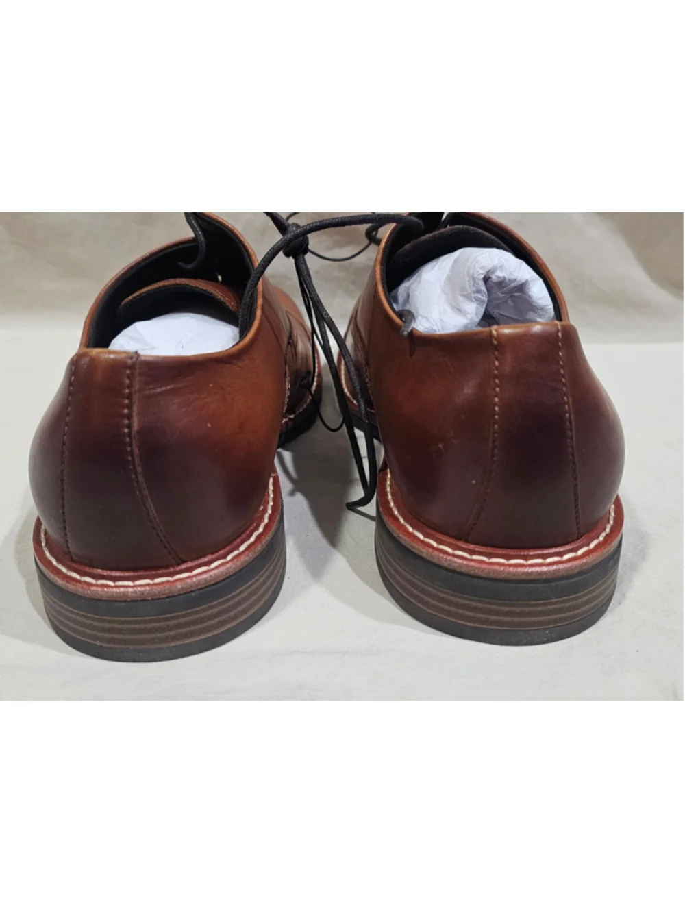 Mens Kenneth Cole Reaction Klay Flex Lace Up Brown Dress Shoes size 8.5 M